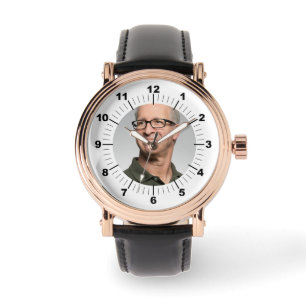 Männerüberwachung - Personalisiert - Rose Gold Vin Armbanduhr