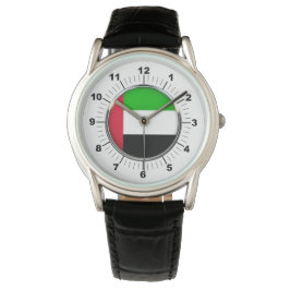 Männeruhr-Flag-Schutzschild Armbanduhr