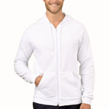 Männerweißes MITMTFL-Logo Hoodie Zip
