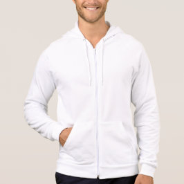 Männerweißes MITMTFL-Logo Hoodie Zip