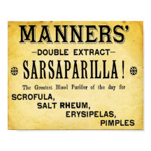 Mannes Double Extract Sarsaparilla Print