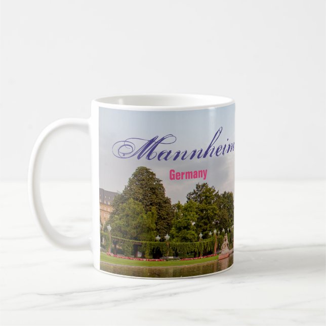 Mannheim Allemagne Tour Pittoresque de café Mug (Gauche)