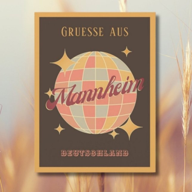 Mannheim Deutschland Retro Vintage Postkarte (Von Creator hochgeladen)