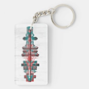 Mannheim Deutschland Skyline Schlüsselanhänger