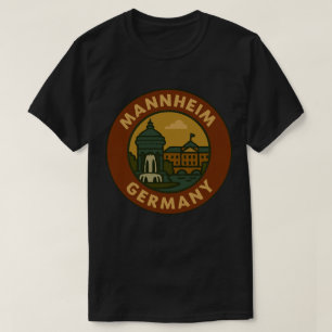 Mannheim Deutschland Stadt Kunst T-Shirt