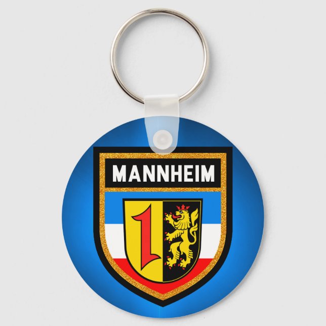 Mannheimer Flagge Schlüsselanhänger (Vorderseite)
