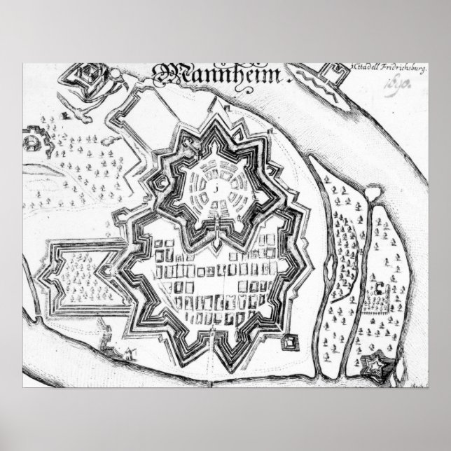 Mannheimer Plan, Deutschland 1690 Poster (Vorne)