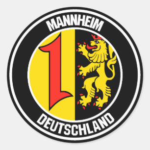 Mannheimer RundEmblem Runder Aufkleber