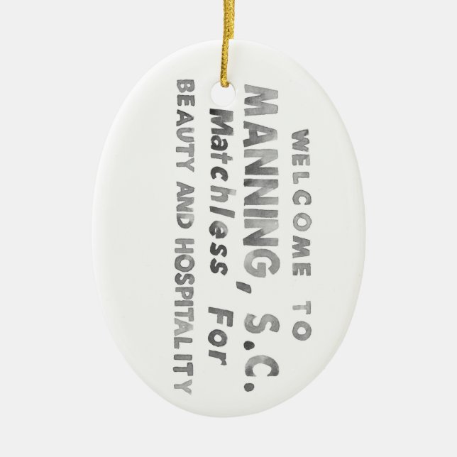 Manning Christmas Ornament (Vorne)