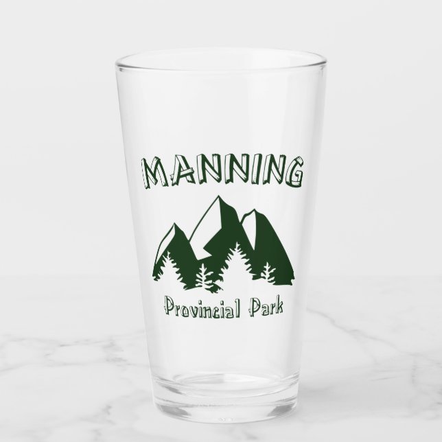 Manning Provincial Park Glas (Vorderseite)