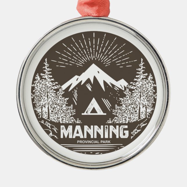 Manning Provincial Park Ornament Aus Metall (Vorne)