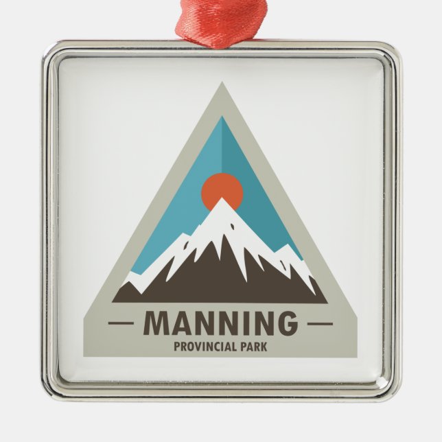 Manning Provincial Park Ornament Aus Metall (Vorne)