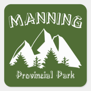 Manning Provincial Park Quadratischer Aufkleber