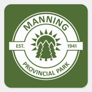 Manning Provincial Park Quadratischer Aufkleber