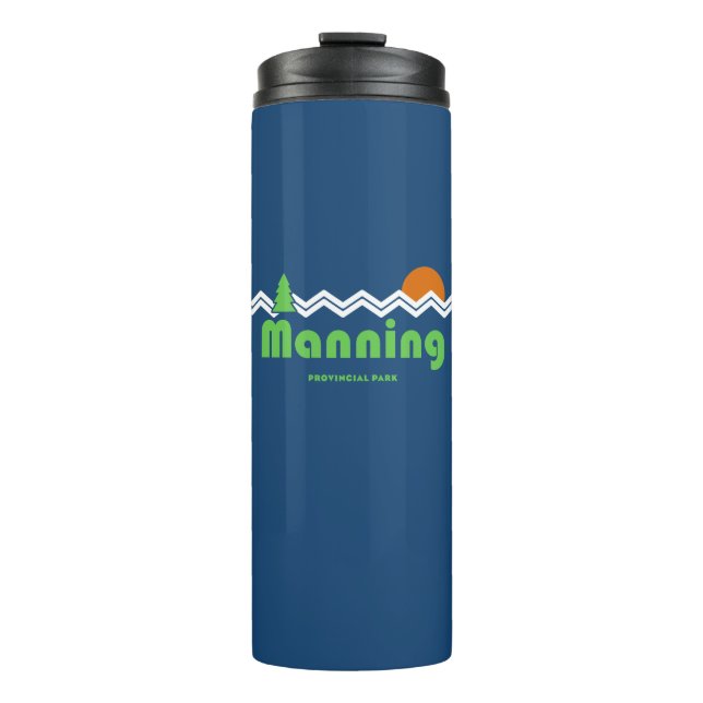 Manning Provincial Park Retro Thermosbecher (Vorderseite)