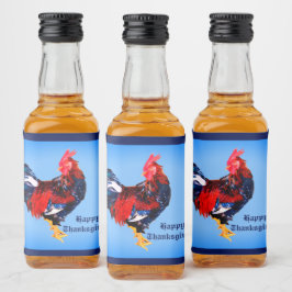 männlich galinaktisch, Hahn Personalisiert Alkoholflaschenetikett