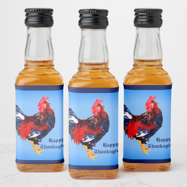 männlich galinaktisch, Hahn Personalisiert Alkoholflaschenetikett (Flaschen)