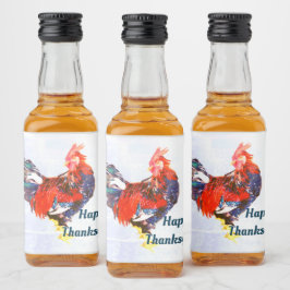 männlich galinaktisch, Hahn Personalisiert Alkoholflaschenetikett