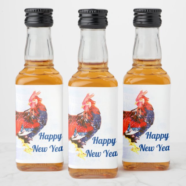 männlich galinaktisch, Hahn Personalisiert Alkoholflaschenetikett (Flaschen)