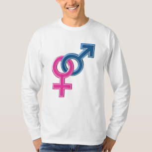 Männlich gekoppelte Symbole T-Shirt