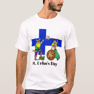 Männlich und Weiblich Vikings St. Urho's Day T - S T-Shirt