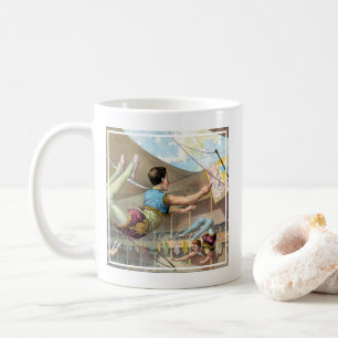 Männliche Akrobaten, Darstellend an einem Zirkus Kaffeetasse