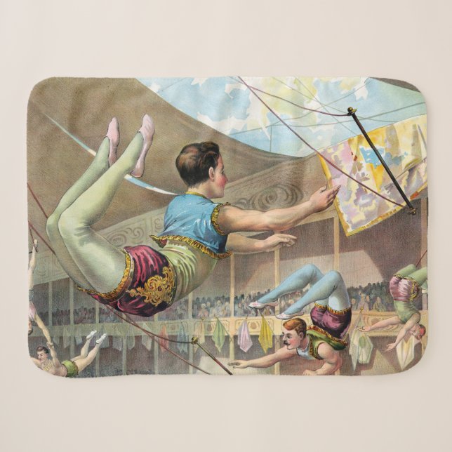 Männliche Akrobaten, Darstellend an einem Zirkus Sherpadecke (Vorderseite (Horizontal))