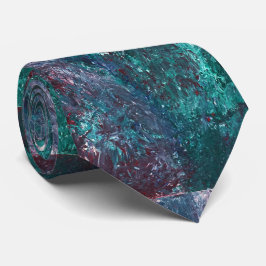 Männliche Aquamarine Art Necktie Krawatte