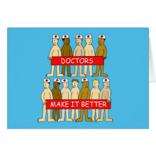 Männliche Ärzte Cartoon Spaß