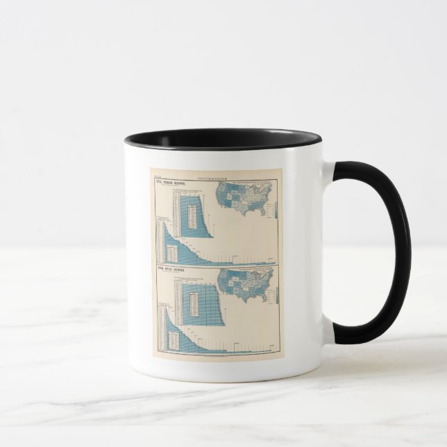 männliche Beruf Tasse (Rechts)