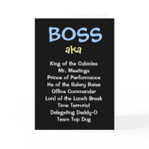 Männliche Boss Weihnachten Funny Cruel Joke Card