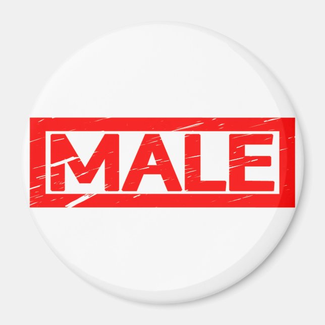 Männliche Briefmarke Magnet (Vorne)