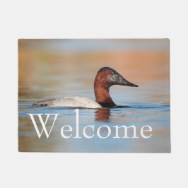 Männliche Canvasback Duck Fußmatte