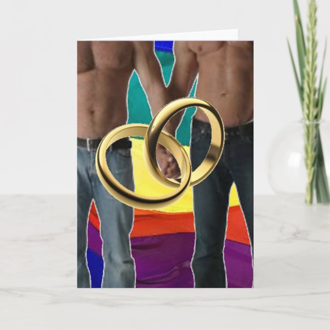 Männliche Ehe Karte (Vorderseite)