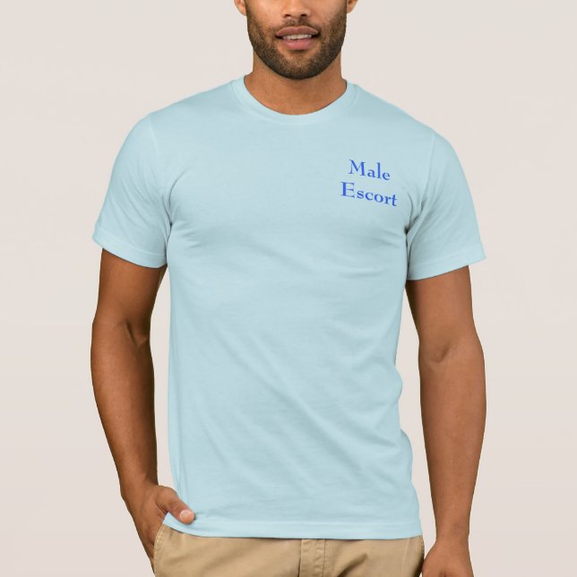 Männliche Eskorte T-Shirt (Vorderseite)