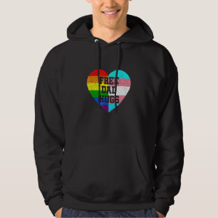 Männliche Fahne ohne Vater Hugs Pride Lgbt Rainbow Hoodie