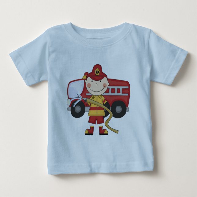 Männliche Feuerwehrmann-T - Shirts und Geschenke (Vorderseite)