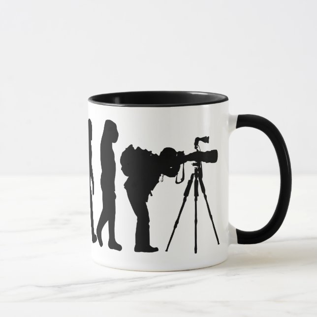 Männliche Fotograf-Evolutions-Tasse Tasse (Rechts)