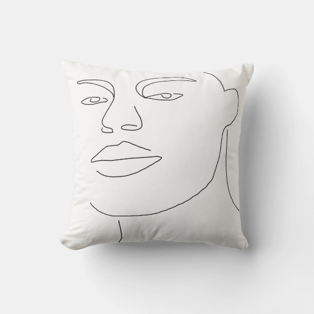 Männliche Gesichter Kissen (Vorderseite)