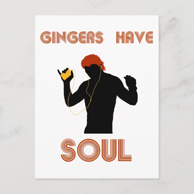 Männliche Gingers haben Soul Postkarte (Vorderseite)