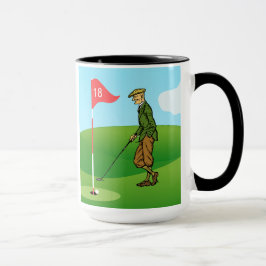 Männliche Golfer: 1 Stechend in und 1 Ausstechen Tasse