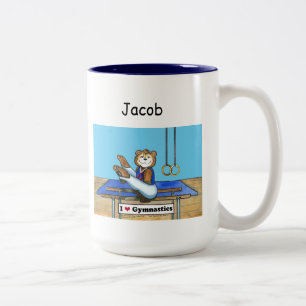 Männliche Gymnast-Tasse Zweifarbige Tasse