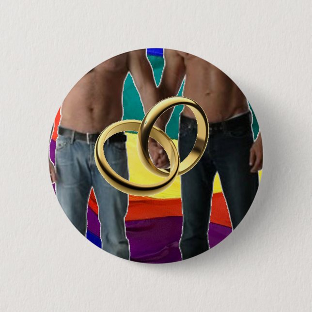 Männliche Heirat Button (Vorderseite)