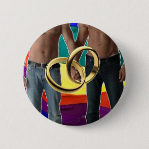 Männliche Heirat Button