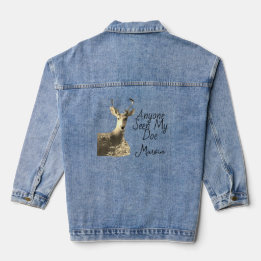 Männliche Hirschbucknatur Jeansjacke