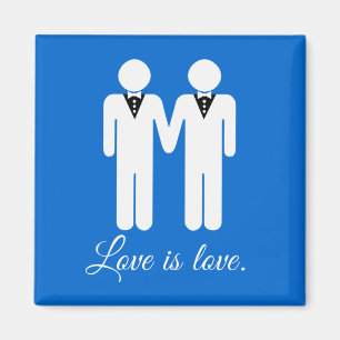 MÄNNLICHE HOCHZEITS-LIEBE - .PNG MAGNET