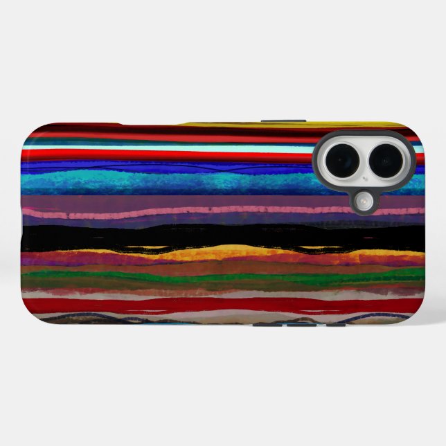 Männliche iPhone-Hülle moderne Kunst 2026 iPhone 16 Plus Hülle (Rückseite (Horizontal))