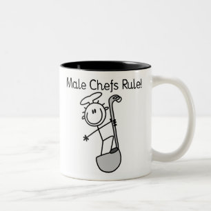 Männliche Köche regieren Zweifarbige Tasse