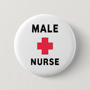 Männliche Krankenschwester Button