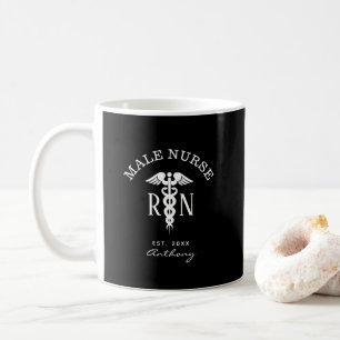 Männliche Krankenschwester RN Graduate Medical Bl Kaffeetasse
